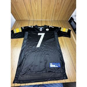 Reebok Pittsburgh Steelers Equipment Roethlisberger 7 Jersey Mens L NFL On Field
